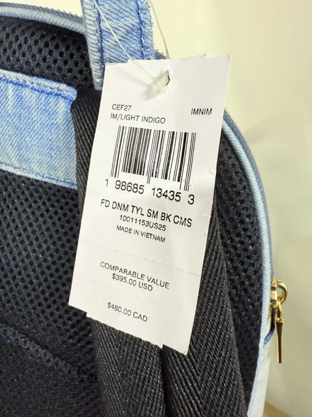 coach Taylor Small Backpack In Loved Denim cef27